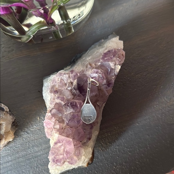 Silver Tennis Racket charm or pendant - Picture 2 of 2